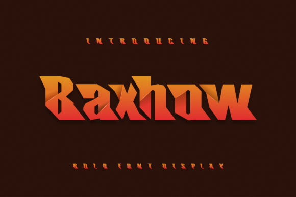 Baxhow: A Modern Display Font for Bold, Confident Designs