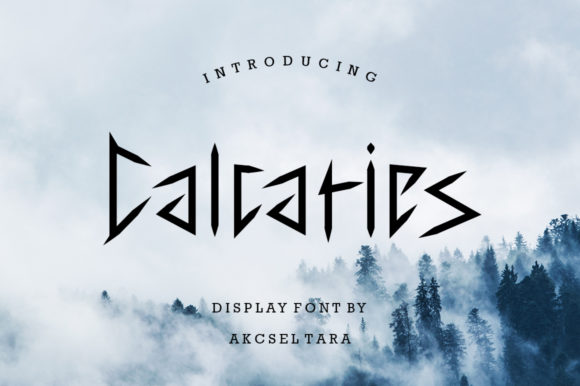 Calcaries: A Unique Display Font for Creative Projects