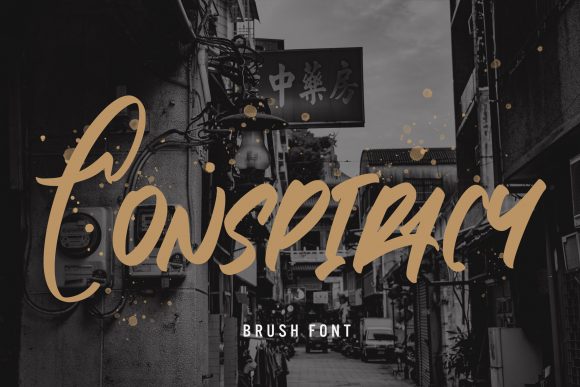 Conspiracy Font: Bold Urban Display Typography
