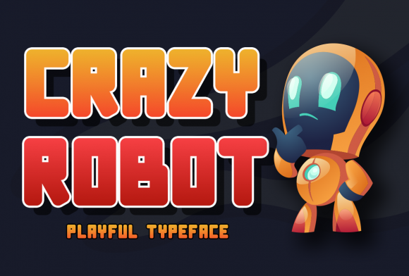 Crazy Robot: A Modern Techno Display Typeface