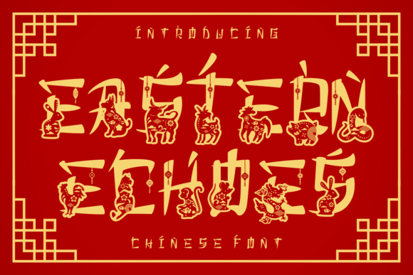 Eastern Echoes: A Chinese Display Font