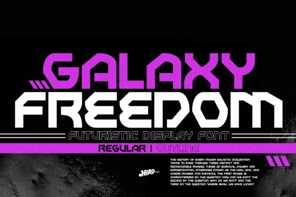 Galaxy Freedom: A Futuristic Display Font