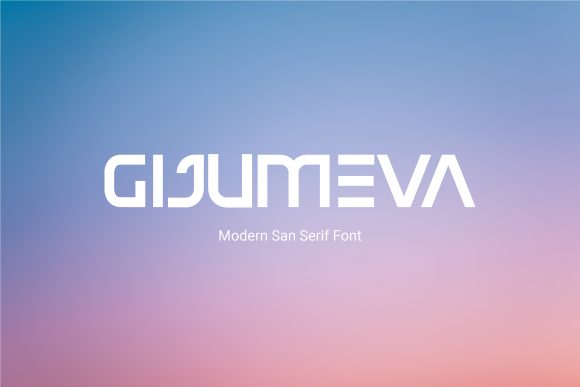 Gijumeva: A Modern Display Font for Creative Projects