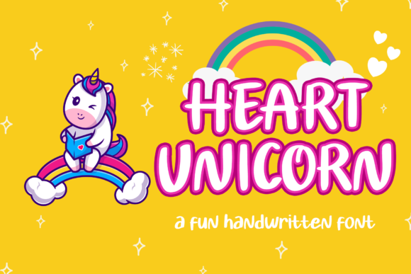 Heart Unicorn: A Playful Font for Creative Designs