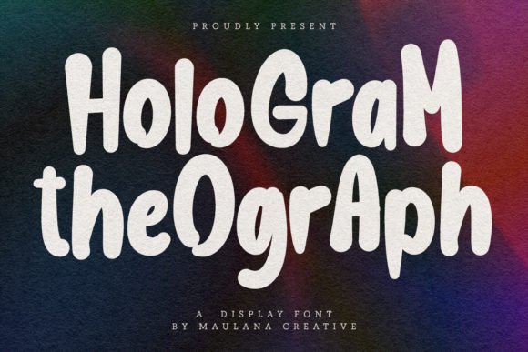Hologram Theograph: A Futuristic Display Font