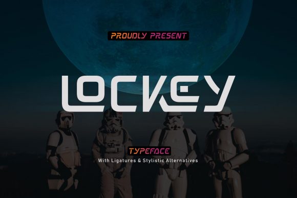 Lockey: A Trendy Display Font for Modern Designs