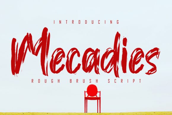 Mecadies: A Modern Brushed Display Font for Bold Designs