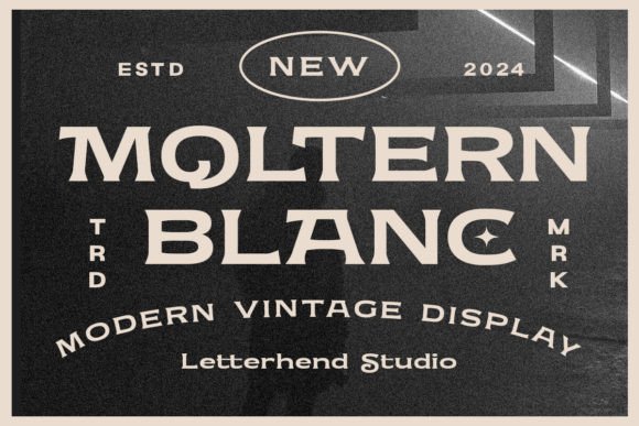 Moltern Blanc: A Classy Vintage Display Font