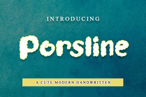 Porsline: A Sweet & Brittle Display Font for Modern Design