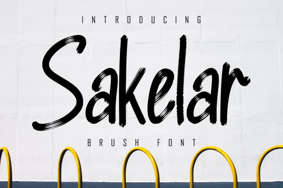 Sakelar: A Brushed Display Font with Raw Texture