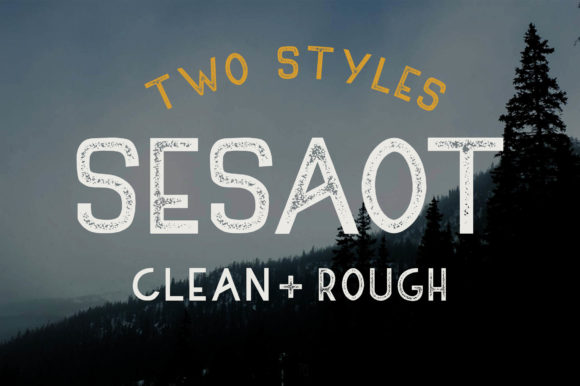 Sesaot: A Bold Display Font with Nostalgic Charm