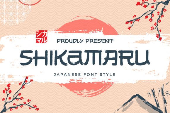 Shikamaru: A Unique Brushed Display Font for Bold Designs