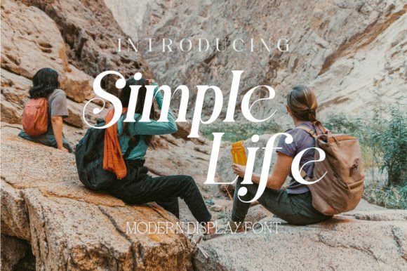 Simple Life: Modern Display Font for Elegant Designs