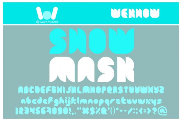 Snow Mask: A Cool and Techno Display Font