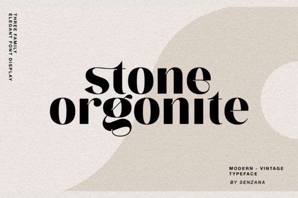 Stone Orgonite: A Powerful Display Typeface for Bold Design