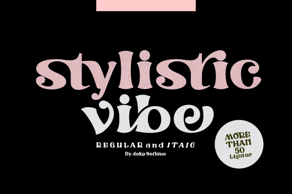Stylistic Vibe: A Modern Display Font for Bold Branding