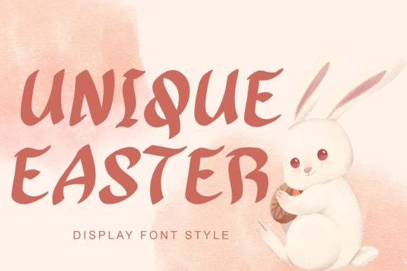 Unique Easter: An Elegant Display Font for Creative Projects